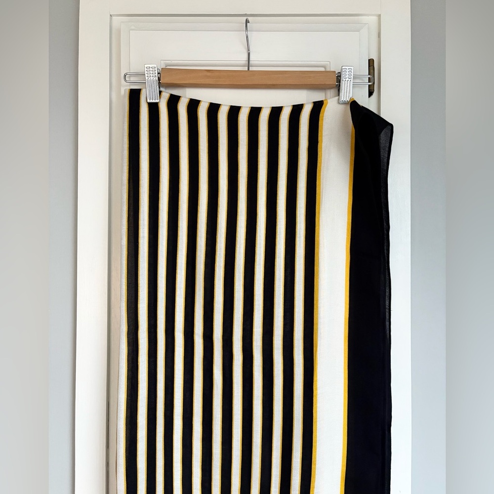 NWT Kate Spade New York || Botanical Stripe Oblong Scarf - Picture 4 of 11